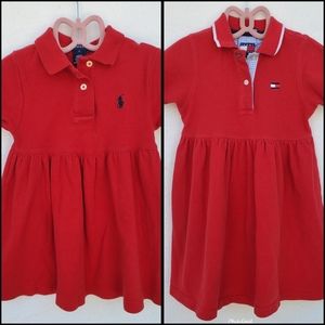 Vintage 90's Tommy Hilfiger/Ralph Lauren Polo Dresses 4T